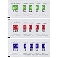 Nynelly 15pcs pH Meter Solución Buffer Polvo para Preciso y Fácil para Solución Precisa de Polvo de Calibración de pH 4…